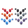 Asetek Aluminum Button Color Kit - 6 colors - 1369868 - zdjęcie 2